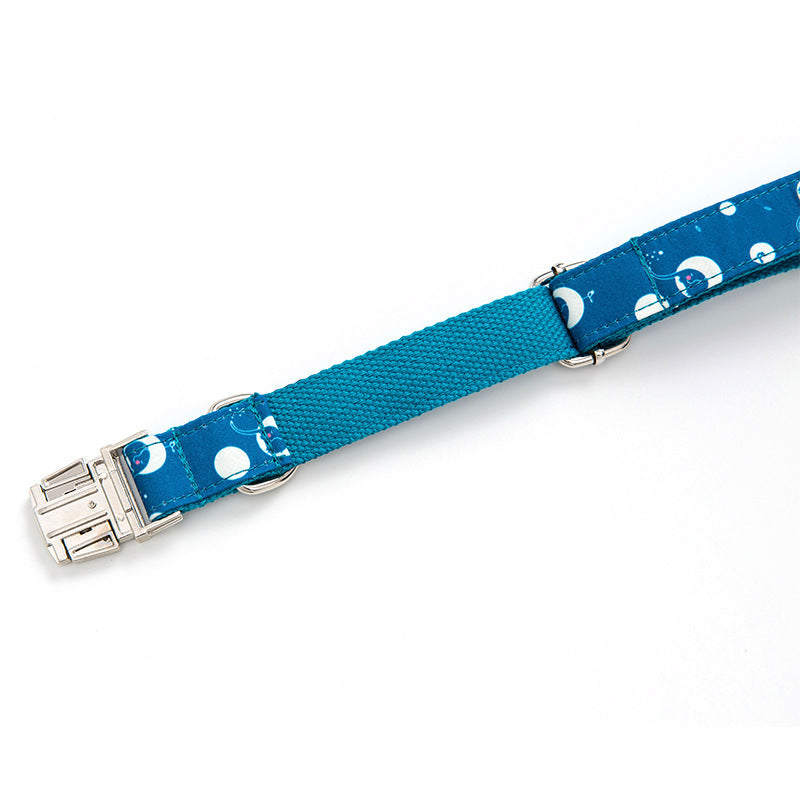 JMT-372554 Adjustable Outdoor Safety Dog Walking Collar - Durable Polyester Material, Multiple Sizes Available (XS to XL)