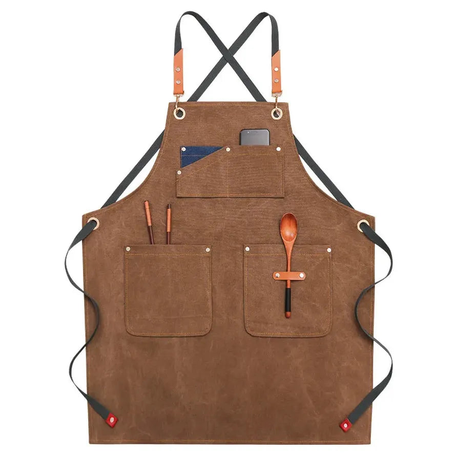 JMT-372938 Denim Apron for Coffee, Tea, and Baking with Customizable Logo Options