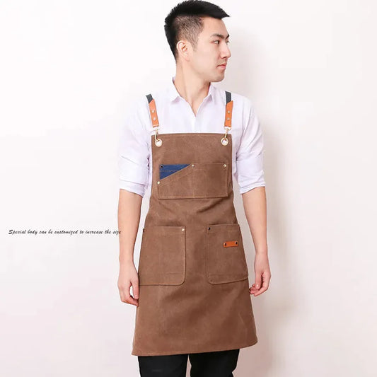 JMT-372938 Denim Apron for Coffee, Tea, and Baking with Customizable Logo Options