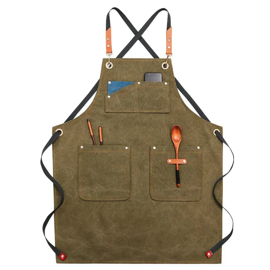 JMT-372938 Denim Apron for Coffee, Tea, and Baking with Customizable Logo Options