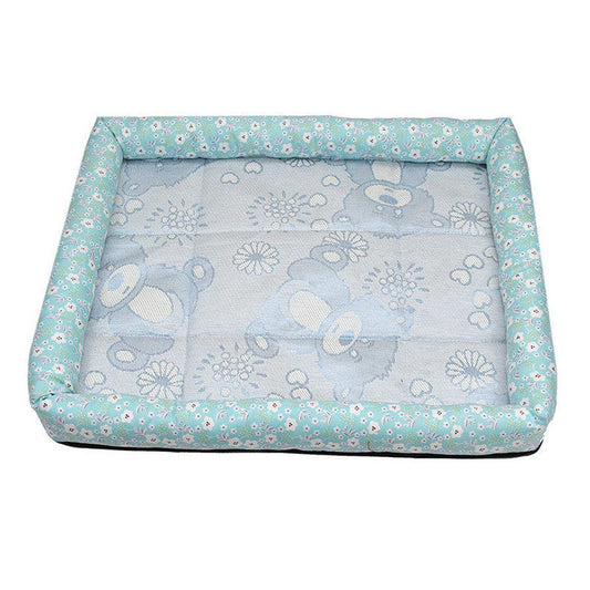 JMT-373514 Cooling Summer Pet Ice Silk Mat for Dogs and Cats - Breathable Square Bed in Multiple Colors and Sizes
