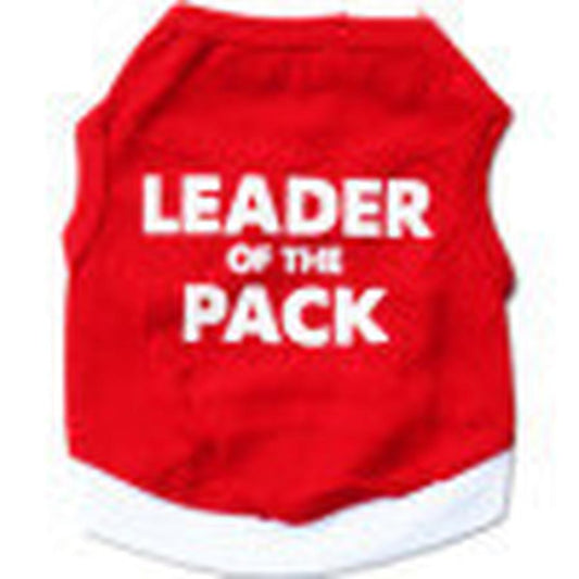 JMT-373834 Cotton Pet Vest with Bold Red Printed Letters for Dogs – Available in Multiple Sizes