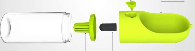 JMT-374218 Portable Dog Travel Water Bottle with 400ml Capacity for Outdoor Adventures