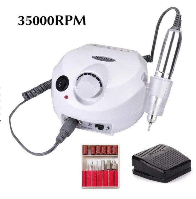 JMT-374346 Nail Art Tool Set with Nail Polish and Glue Phototherapy Lamp - 7ML Nail Trimming Tools