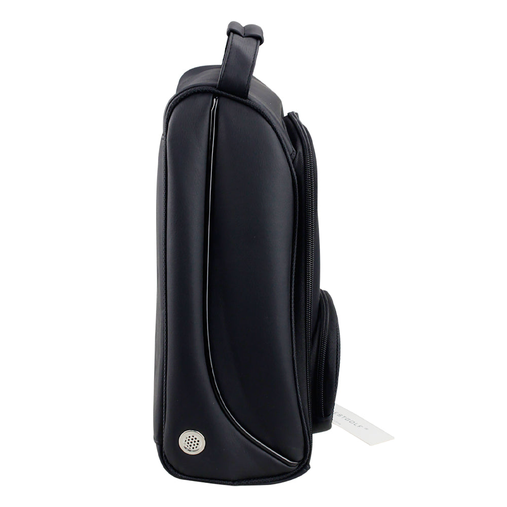 JMT-375050 Men's PU Golf Shoe Bag - Dust-Proof Zippered Organizer for Travel and Outdoor Use