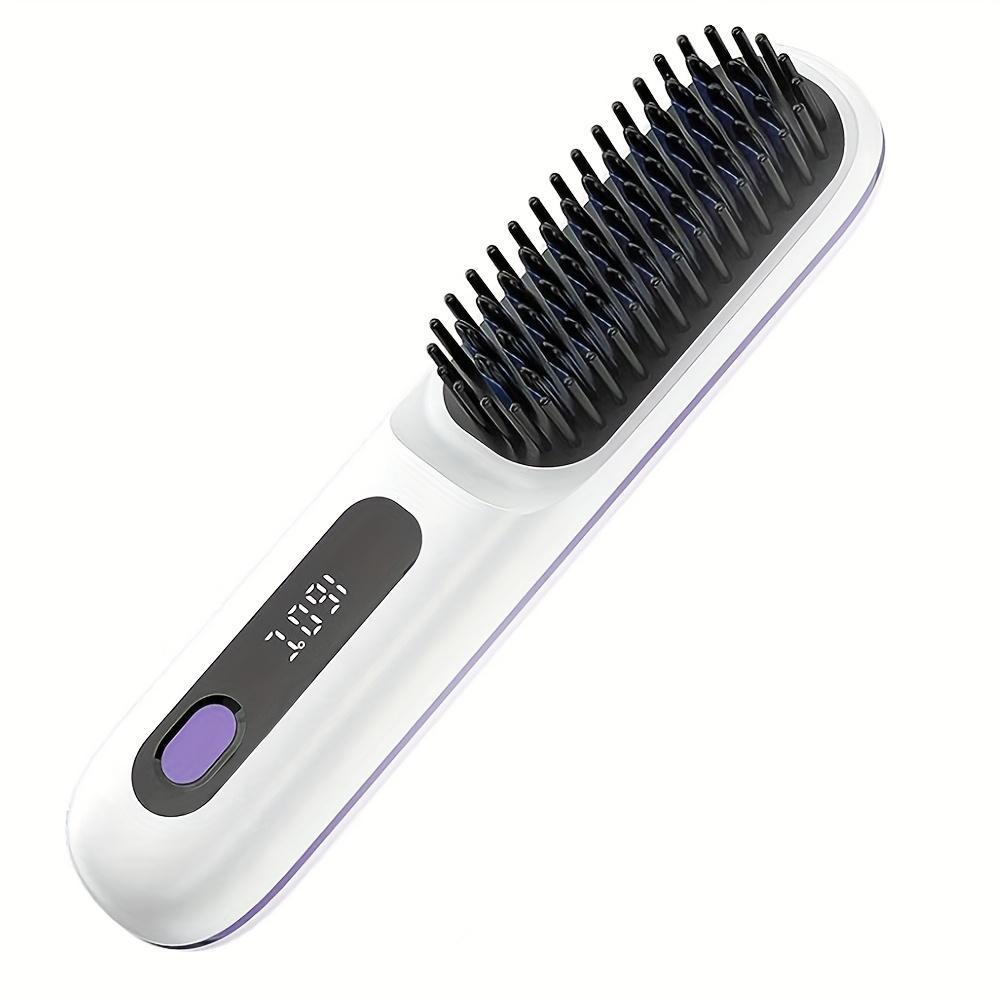 JMT-375178 USB Wireless Electric Hair Straightening Comb for Straightening and Curling with Gentle Styling Technology
