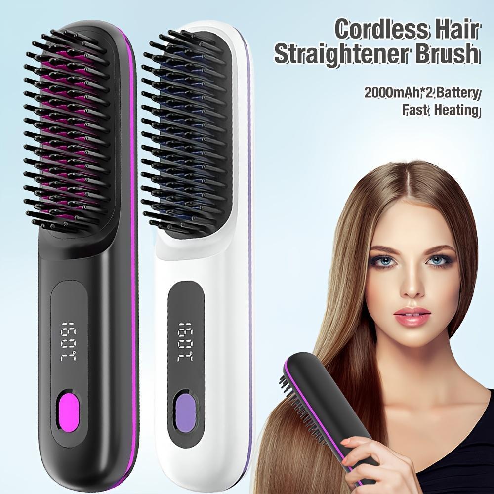 JMT-375178 USB Wireless Electric Hair Straightening Comb for Straightening and Curling with Gentle Styling Technology