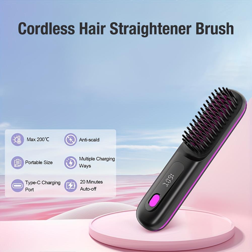 JMT-375178 USB Wireless Electric Hair Straightening Comb for Straightening and Curling with Gentle Styling Technology
