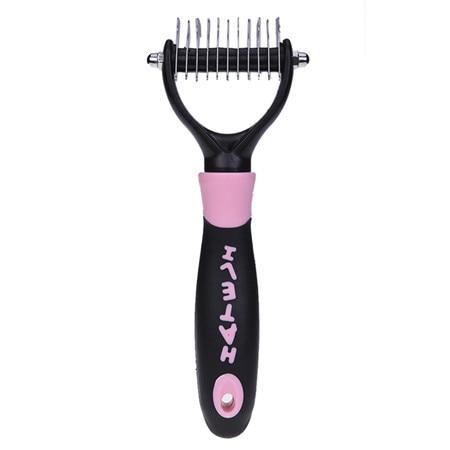 JMT-375434 All-in-One Pet Dematting and Deshedding Comb with Stainless Steel Teeth and Comfortable Handle