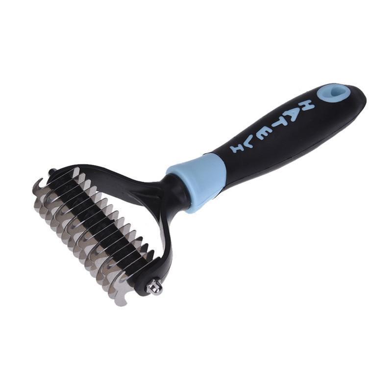 JMT-375434 All-in-One Pet Dematting and Deshedding Comb with Stainless Steel Teeth and Comfortable Handle