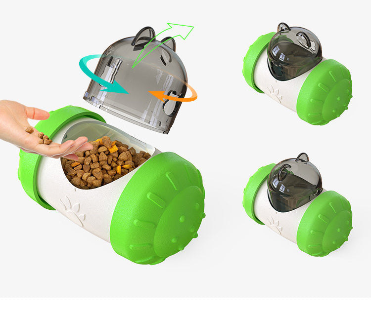 JMT-375498 Interactive Food-Leaking Cat Swing Toy - 14.6cm ABS Design for Dogs and Cats - Available in Multiple Colors