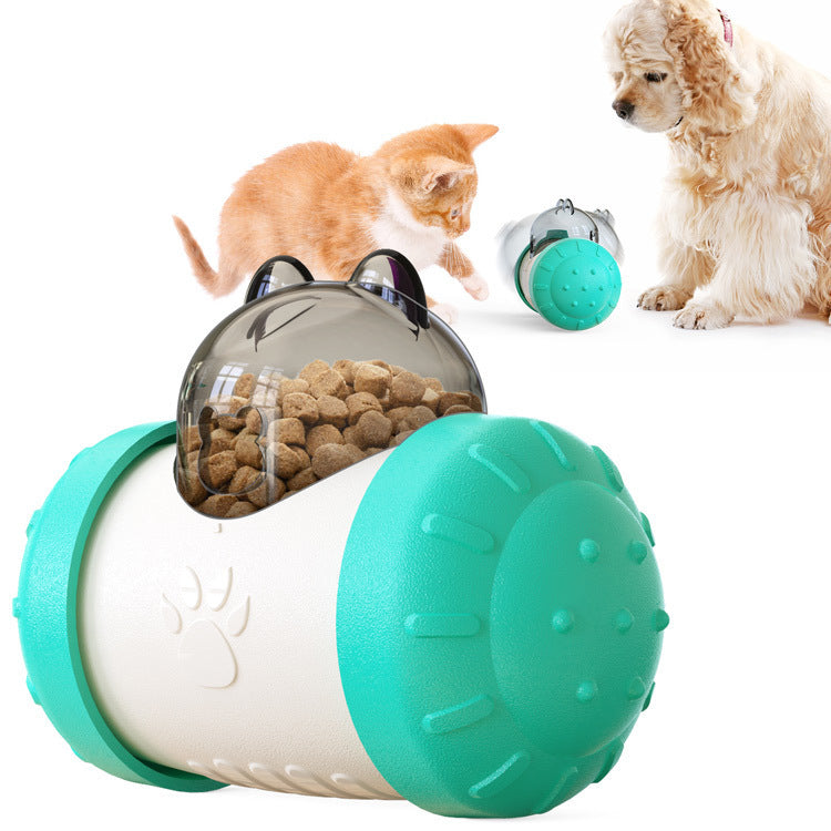 JMT-375498 Interactive Food-Leaking Cat Swing Toy - 14.6cm ABS Design for Dogs and Cats - Available in Multiple Colors