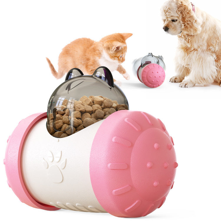 JMT-375498 Interactive Food-Leaking Cat Swing Toy - 14.6cm ABS Design for Dogs and Cats - Available in Multiple Colors
