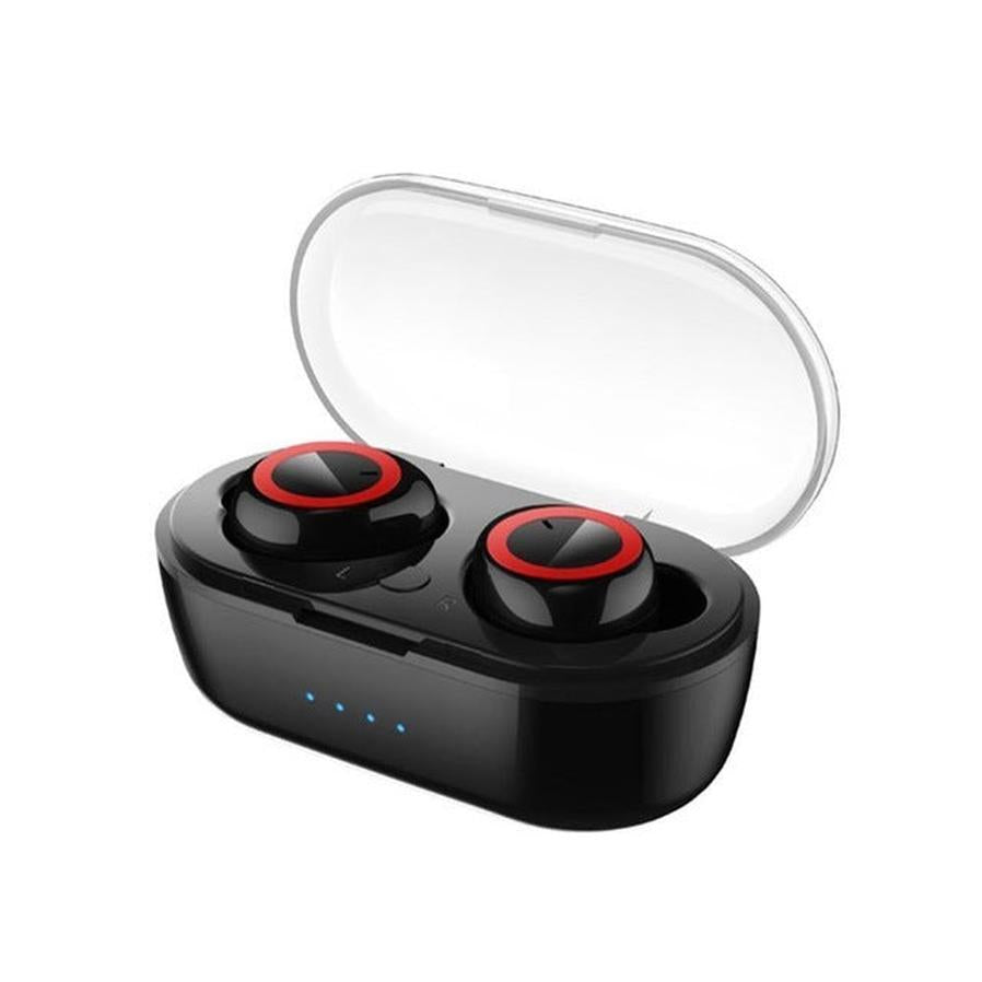 JMT-375690 Wireless Bluetooth TWS Earbuds with Charging Case - Ergonomic Design, Hi-Fi Sound, Automatic Pairing, Up to 4 Hours Playback