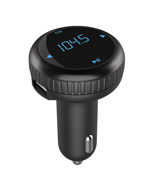 JMT-376330 Bluetooth MP3 Transmitter with USB Fast Charge for Vehicles – Monochrome Display
