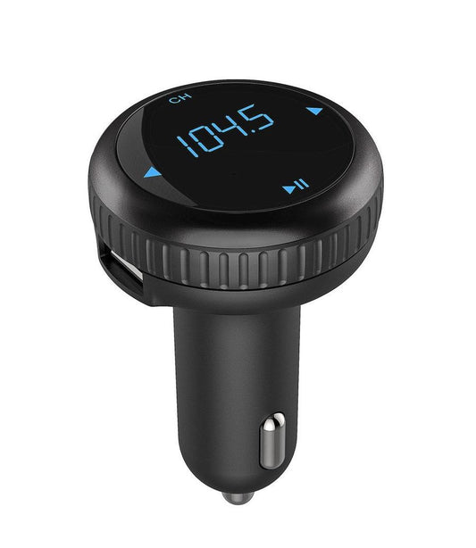JMT-376330 Bluetooth MP3 Transmitter with USB Fast Charge for Vehicles – Monochrome Display