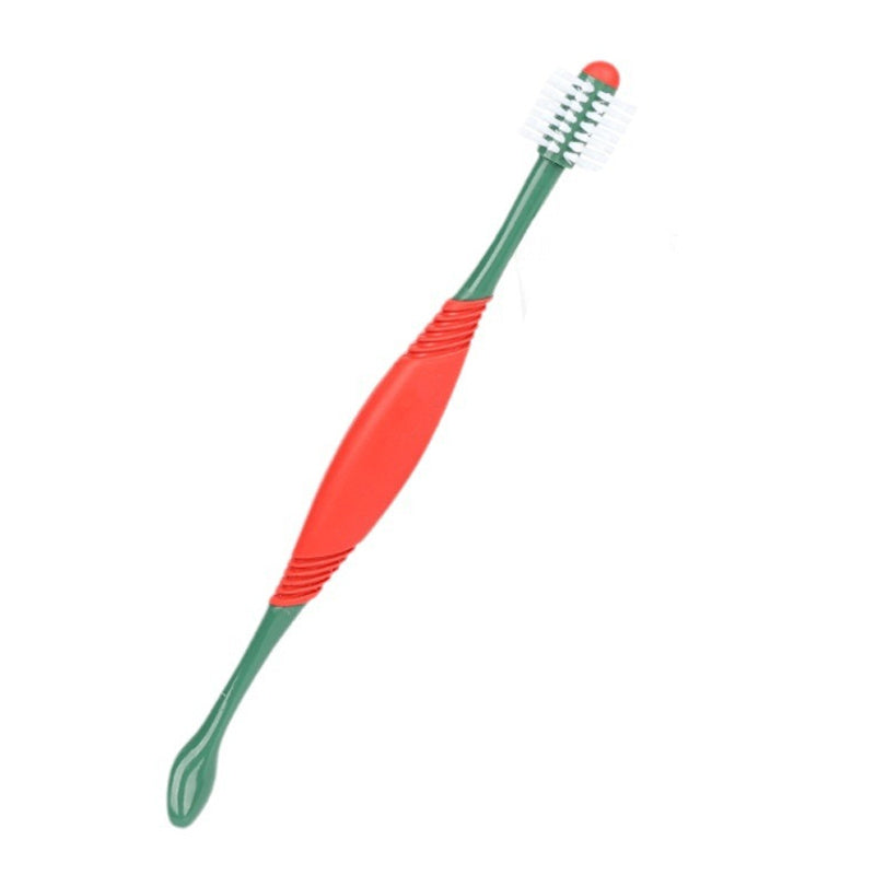 JMT-376586 360-Degree Dual-Head Dog and Cat Toothbrush with Anti-Slip Handle for Effective Dental Care