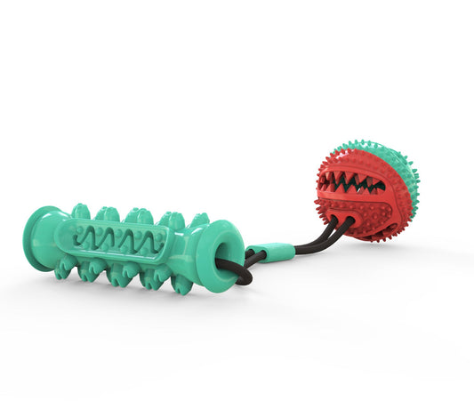 JMT-376650 Pet Toy Training Ball with Pull Rope - 8.5cm Diameter and 12cm Molar Stick