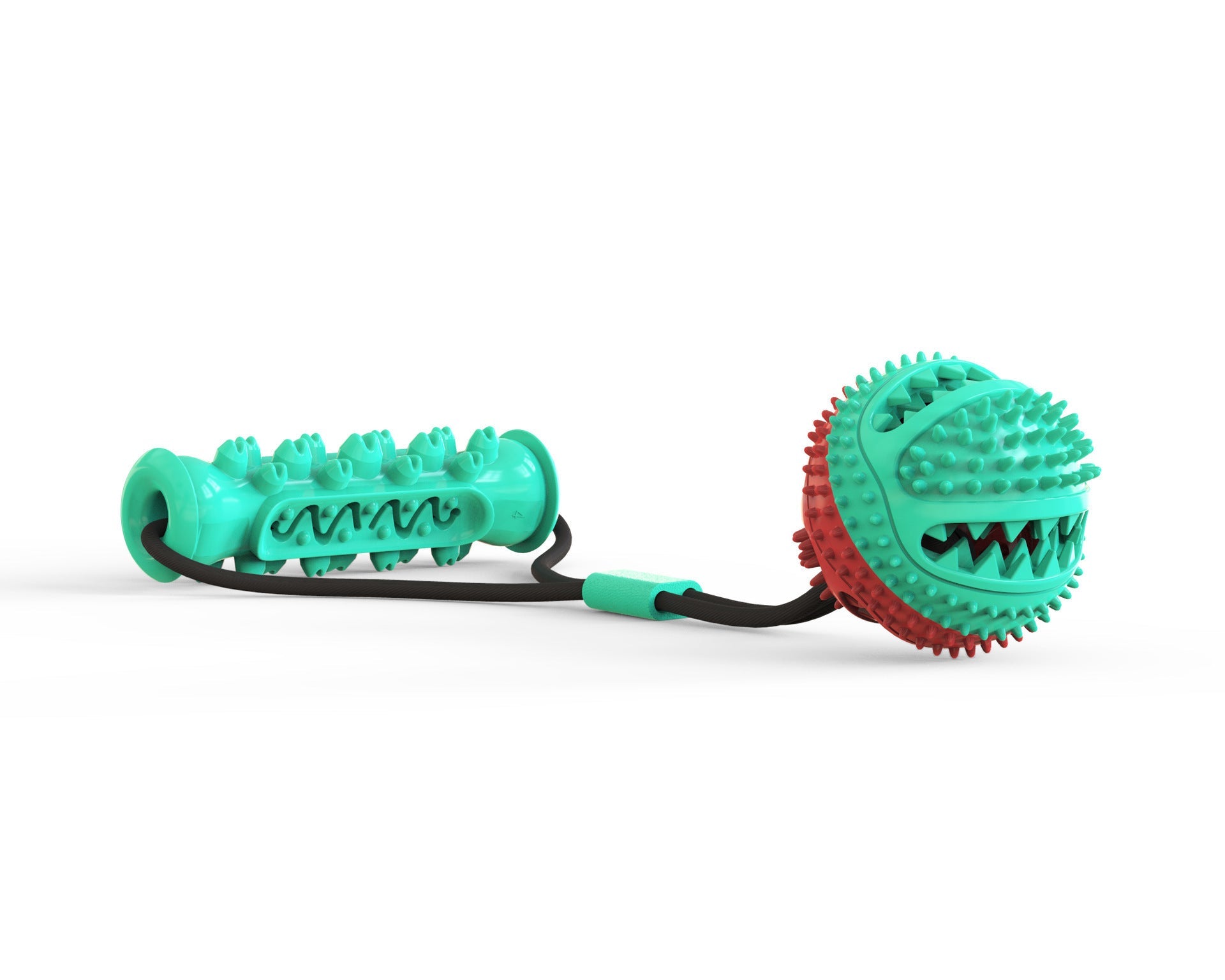 JMT-376650 Pet Toy Training Ball with Pull Rope - 8.5cm Diameter and 12cm Molar Stick