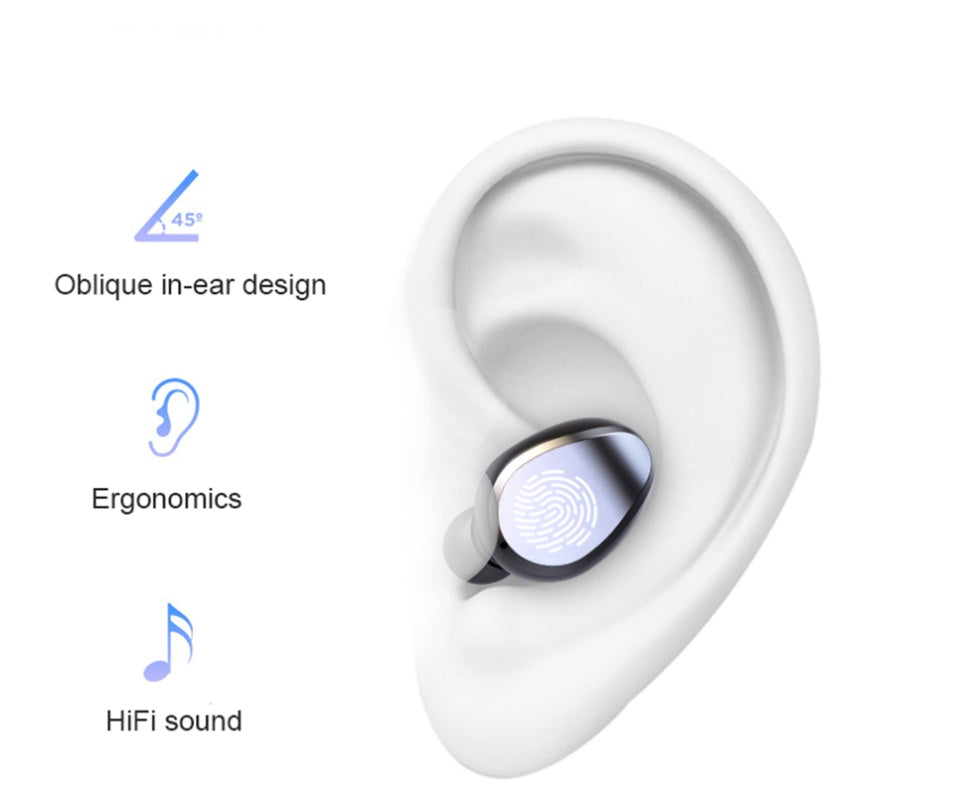 JMT-376842 Bluetooth Wireless Headset with CVC 8.0 Noise Reduction and 10m Range