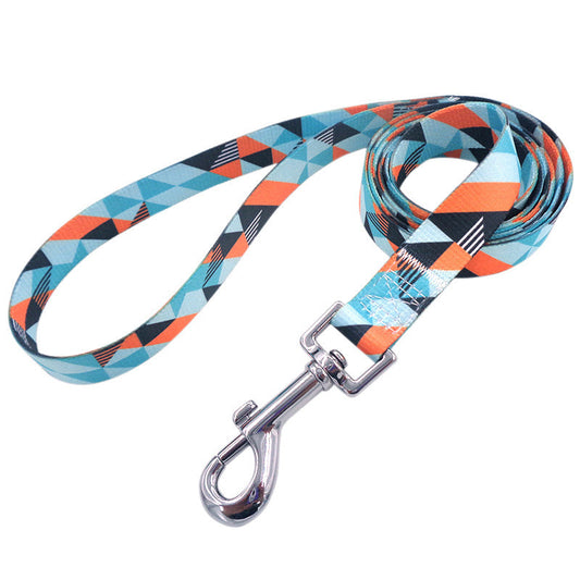 JMT-376842 Multi-Color Dog Leash with Colorful Patterns - Available in Various Sizes and Designs