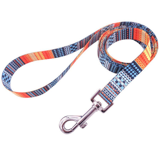 JMT-376842 Multi-Color Dog Leash with Colorful Patterns - Available in Various Sizes and Designs