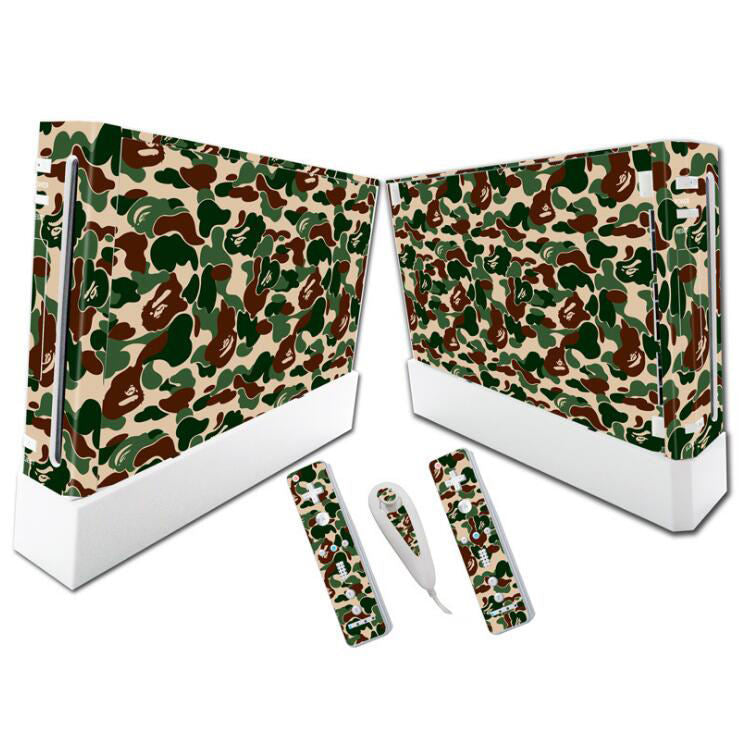 JMT-376970 Wii Console and Dual Remote PVC Decal Sticker Cover with Ventilation Slots