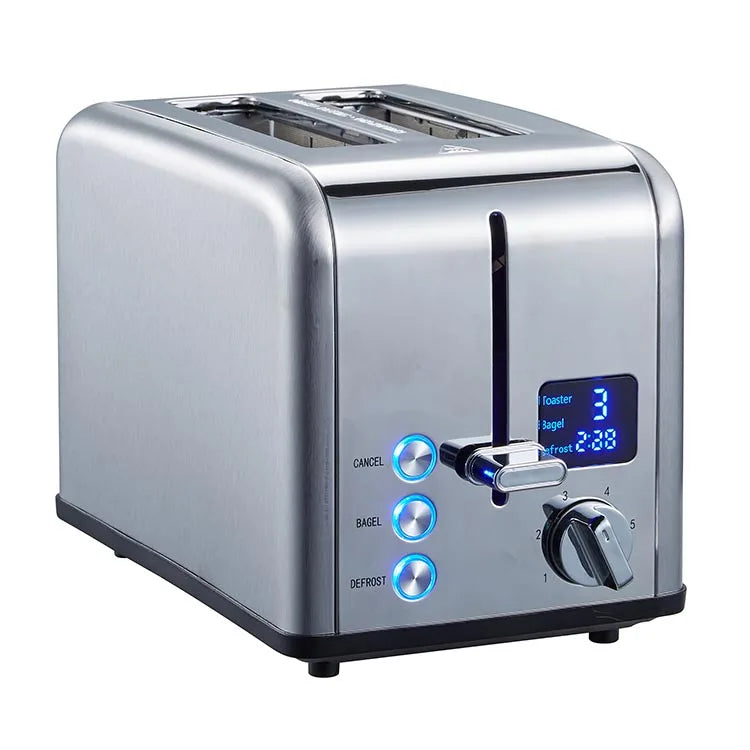 JMT-377162 2-Slice Smart Touchscreen Bread Toaster with LED Display and Dust Cover
