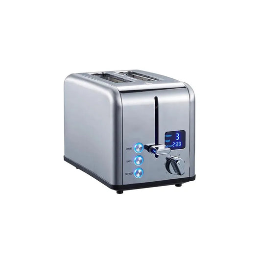 JMT-377162 2-Slice Smart Touchscreen Bread Toaster with LED Display and Dust Cover