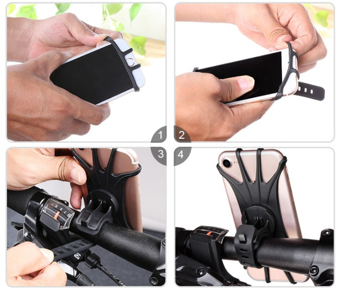 JMT-377354 Universal 360-Degree Rotating Bicycle and Motorcycle Phone Mount for 4-6 Inch Devices