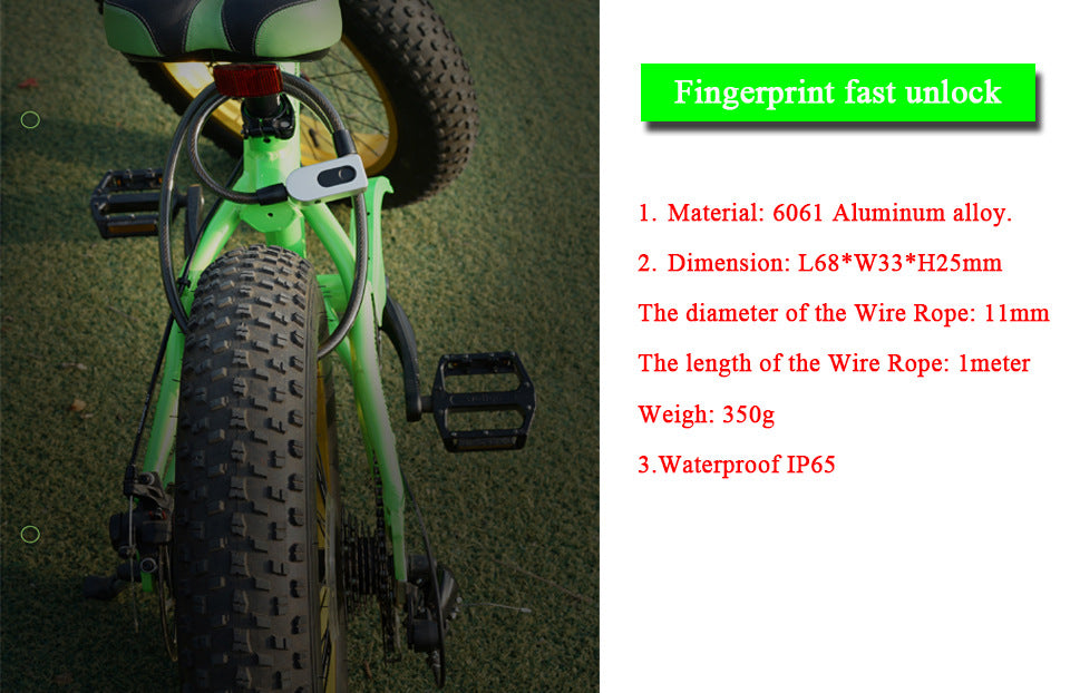 JMT-377418 Smart Bicycle Lock with Keyless Entry and Alarm System