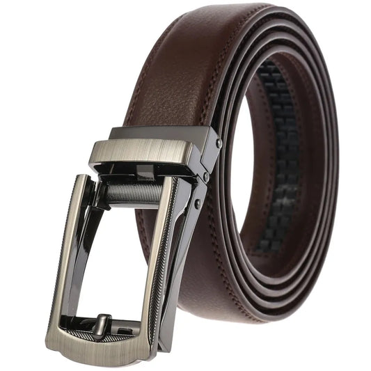 JMT-378250 Adjustable Automatic Buckle Men's Belt - Model LY33-2211-1