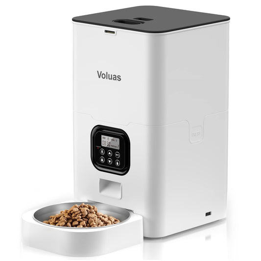 JMT-378826 Automatic Double Meal Feeder with Voice Playback and Stainless Steel Bowl