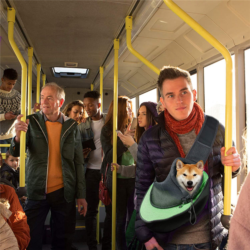 JMT-378890 Breathable Mesh Pet Backpack for Cats and Dogs - Portable Travel Messenger Carrier