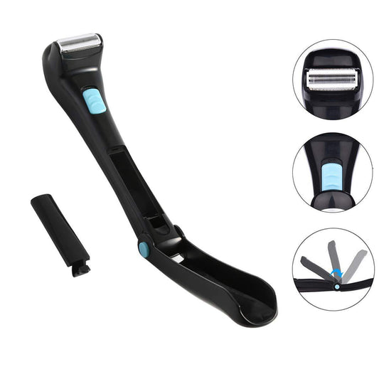 JMT-378890 Rechargeable Electric Shaver with Foldable Long Handle for Easy Grooming