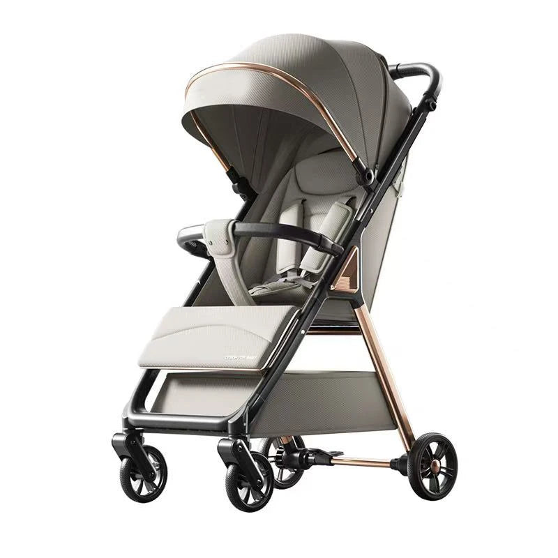 JMT-379082 Durable Aluminium Baby Stroller with Anti-Tip Design and One-Click Fold Feature