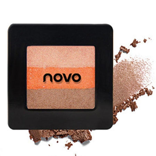 JMT-379082 Trichromatic Eyeshadow Palette with Three Universal Shades for Concealing