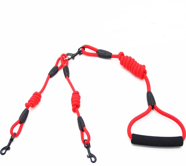 JMT-379146 Double Traction Rope for Dog Walking Training - 1.8m Length, Durable Nylon Material