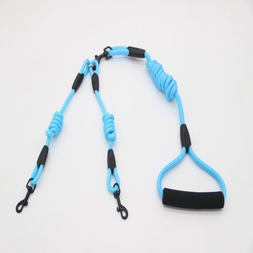 JMT-379146 Double Traction Rope for Dog Walking Training - 1.8m Length, Durable Nylon Material