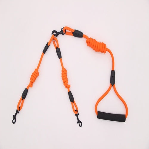JMT-379146 Double Traction Rope for Dog Walking Training - 1.8m Length, Durable Nylon Material
