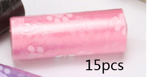 JMT-379146 Pet Cleaning Waste Bags with Footprint Design - 15 Count Roll