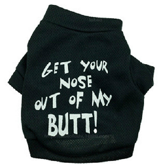 JMT-379274 Black Mesh Sniff With Me T-Shirt for Dogs - Comfortable Leisure Wear in Various Sizes