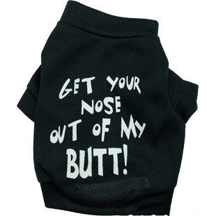 JMT-379274 Black Mesh Sniff With Me T-Shirt for Dogs - Comfortable Leisure Wear in Various Sizes