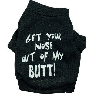 JMT-379274 Black Mesh Sniff With Me T-Shirt for Dogs - Comfortable Leisure Wear in Various Sizes