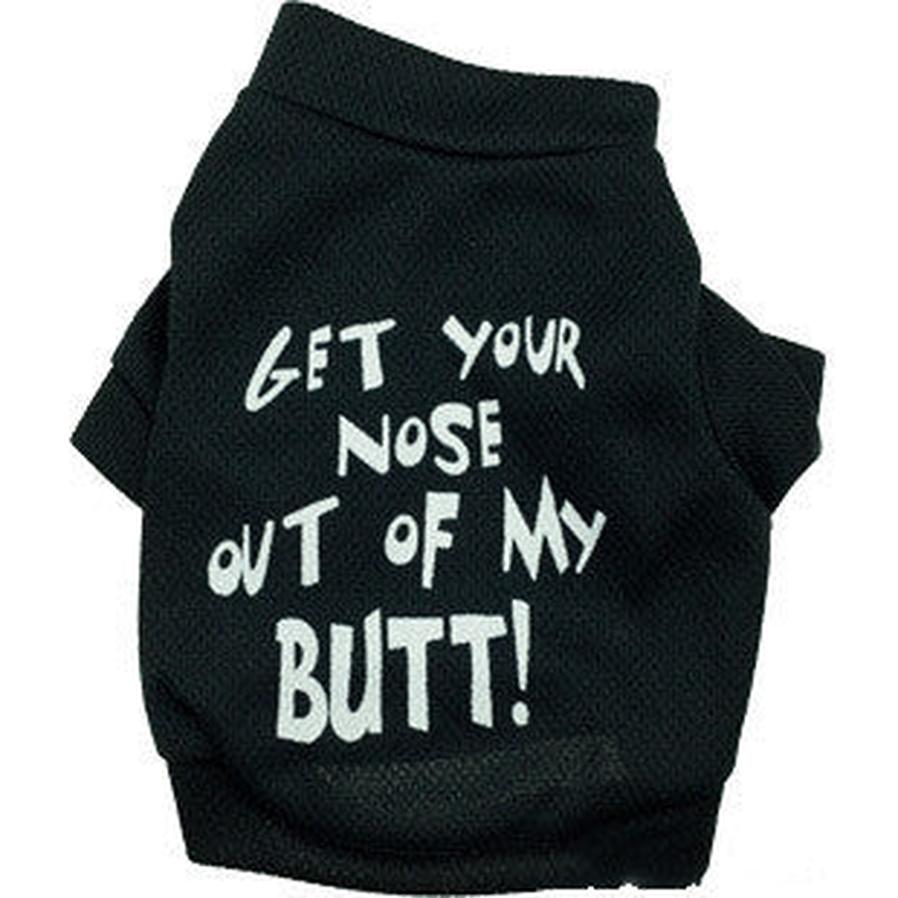 JMT-379274 Black Mesh Sniff With Me T-Shirt for Dogs - Comfortable Leisure Wear in Various Sizes