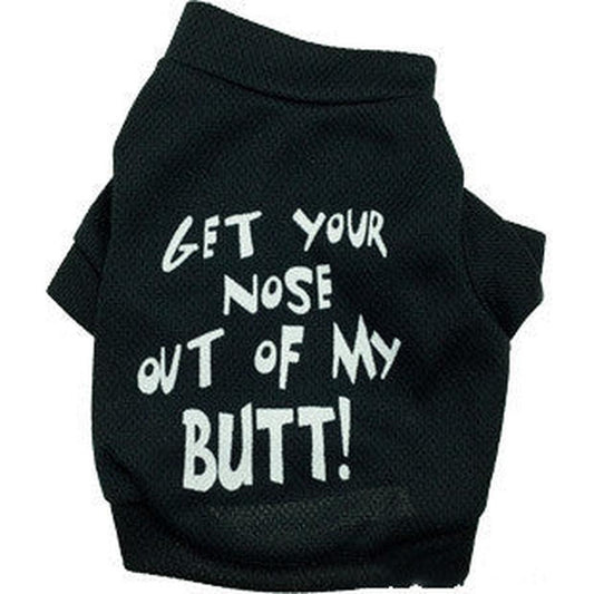 JMT-379274 Black Mesh Sniff With Me T-Shirt for Dogs - Comfortable Leisure Wear in Various Sizes