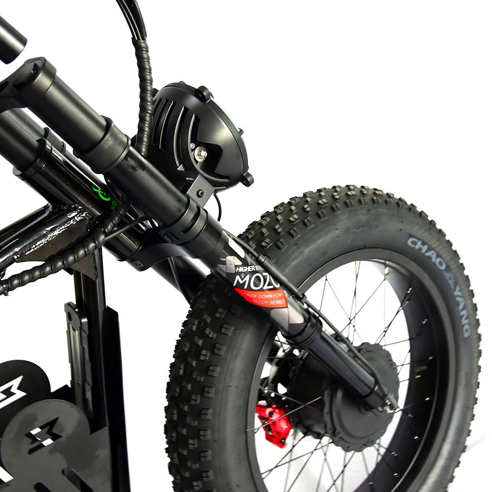 JMT-379402 Full Suspension Adult Electric Fat Bike with Dual Motors and 3000W Power - 48V 50AH Performance , Top Speed 27.9 mph