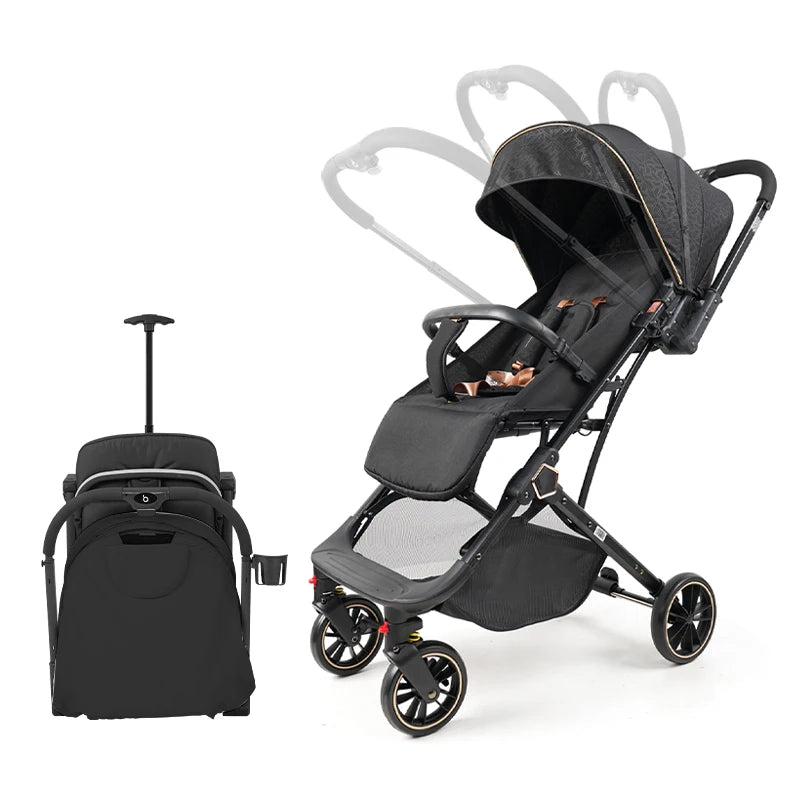 JMT-379658 Lightweight 2 in 1 Foldable Baby Stroller and Pushchair for Infants