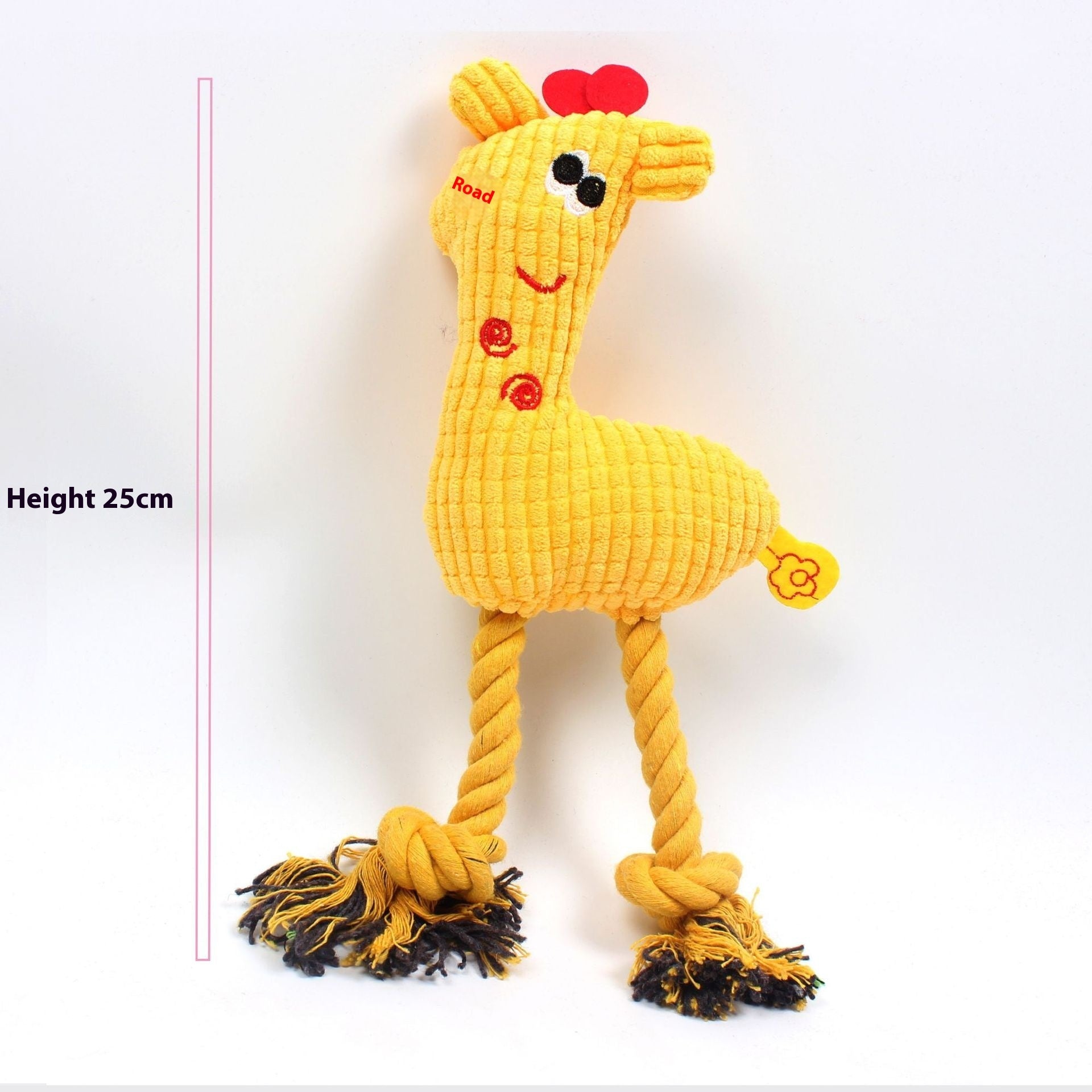 JMT-379786 Plush Velvet Flamingo Dog Toy - Bite-Resistant and Wear-Resistant, 35x15cm