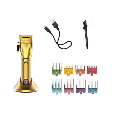 JMT-379786 USB Rechargeable Diamond Cutter Hair Clipper with 2500mAh Battery and Accessories